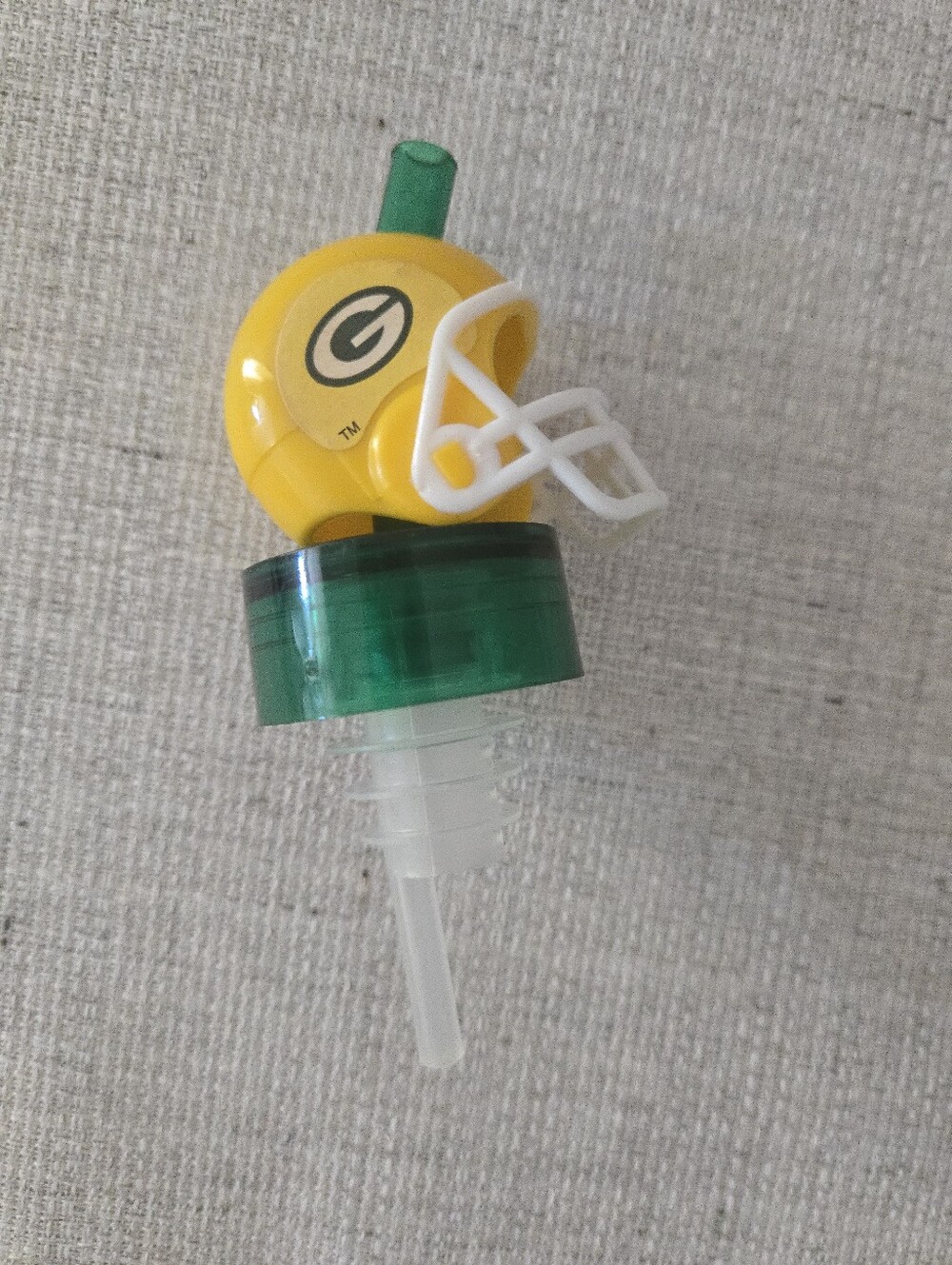 Vintage Green Bay Packers Helmet Bottle Spout Liquor Pourers Spirits Football